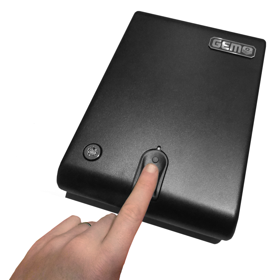 GEM Fingerprint Scanner Lock Box / Pistol Safe - Biometric Security